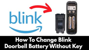How To Change Blink Doorbell Battery Without Key (2025)