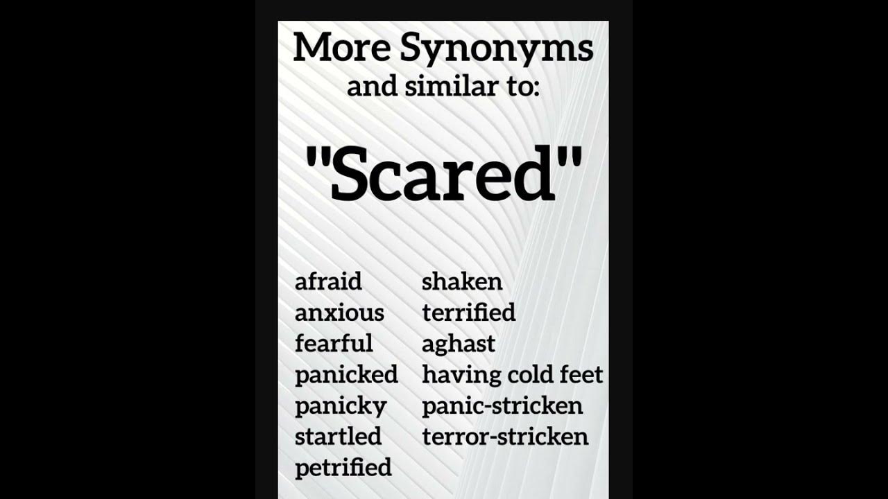 synonyms-for-scared-english-vocabulary-pronunciationpractice