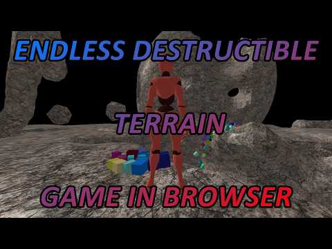 Endless destructible terrain Browser Game (open source prototype)