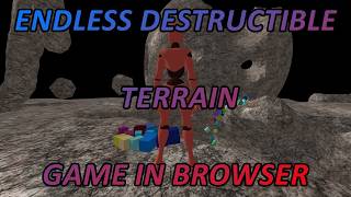 Endless destructible terrain Browser Game (open source prototype)