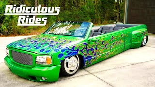 90s Chevy Dually Transformed Into Ultimate Lowrider | RIDICULOUS RIDES