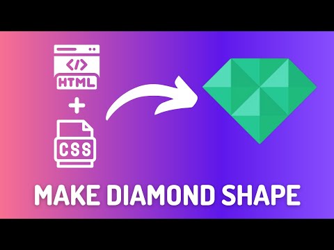 Make a diamond shape using HTML And CSS | Basic HTML and CSS | Next Web Hero