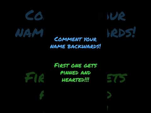 Comment your name backwards - YouTube