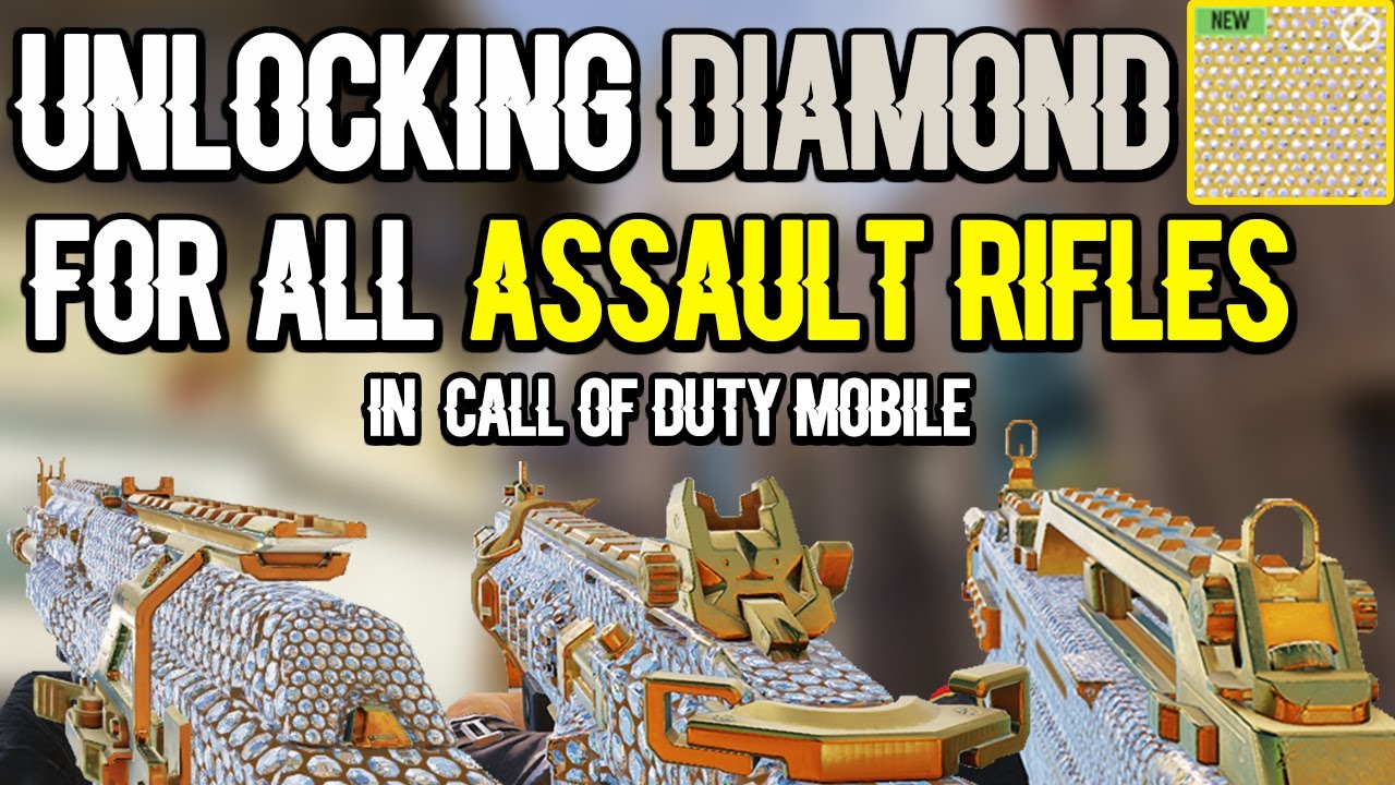 UNLOCKING ALL DIAMOND ASSAULT RIFLES GUN CAMOS in CALL OF DUTY MOBILE ...