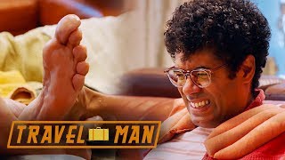 It's safe to say this foot massage was not a favourite... #travelman
#richardayoade #jonhamm the official destination (see what we did
there) for all things ...