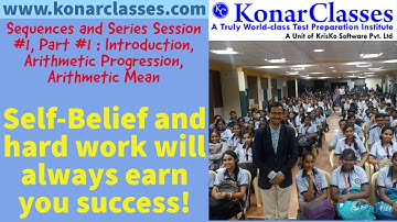 #math #cbse #jeemain #jeeadvanced #bitsat Sequences and Series : Session-01 (Part-1)