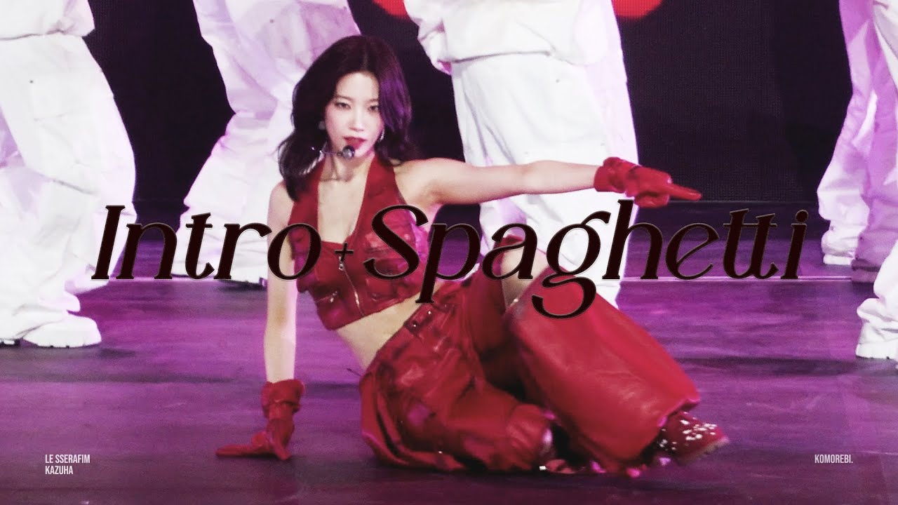 [4K] 260110 LE SSERAFIM 르세라핌 카즈하 KAZUHA INTRO + SPAGHETTI 직캠 FANCAM @골든디스크어워즈 GOLDENDISK AWARDS GDA