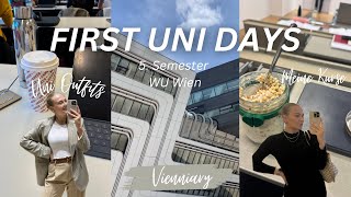 MY FIRST UNI DAYS VLOG I BWL Studium, WU Wien, 5. Semester, Uni Outfits, meine Kurse I KathaMariie