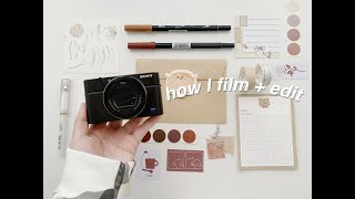 how i edit + film my videos | ft. Filmora screenshot 1