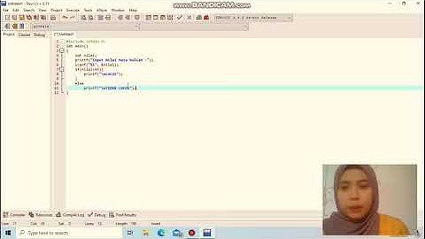 Pemrograman struktur kondisi if dan if..else (menentukan nilai lulus dan tidak lulus).