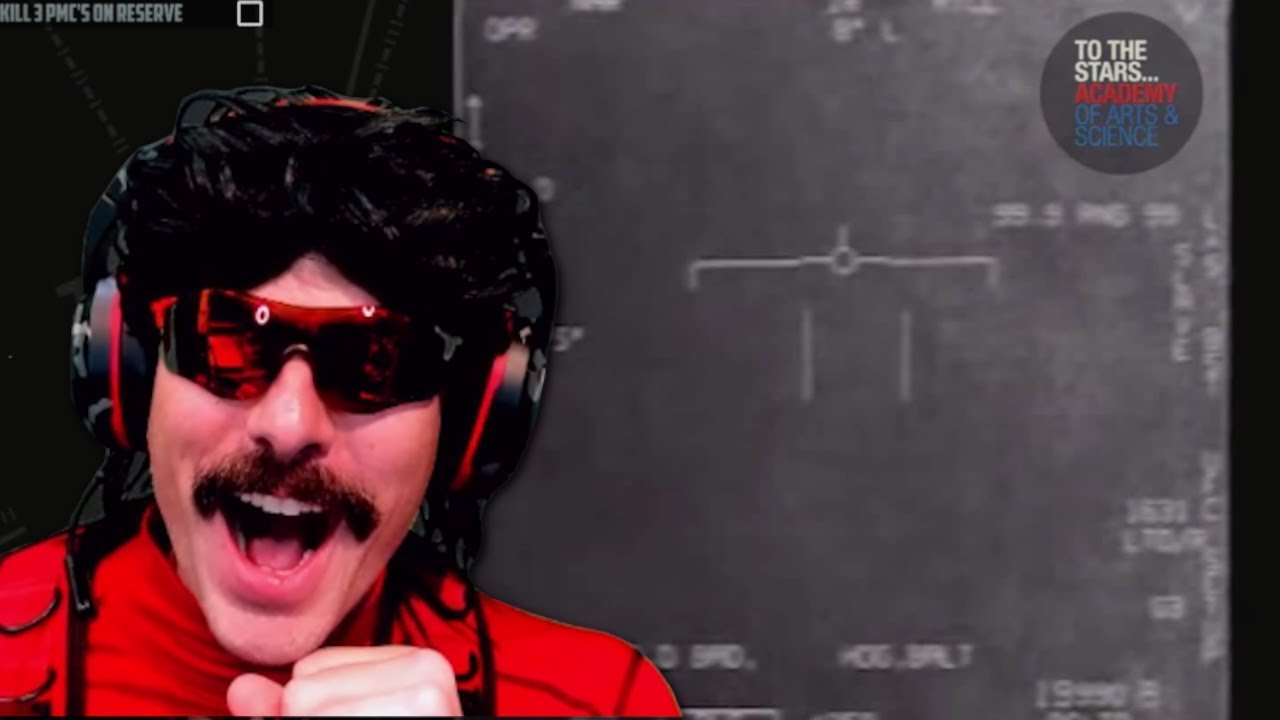 DrDisrespect reacts to Secret Classified Video of an Infamous UFO Incident.