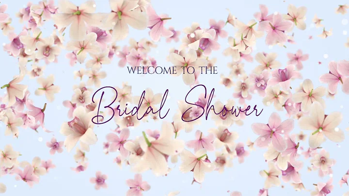 2 Hour Bridal Shower Background Video with Music and Pink/Purple Orchids Backdrop