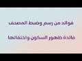 فائدة ظهور السكون واختفائها رسم وضبط المصحف 