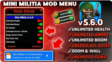 Mini Militia Mod Menu v5.6.0 | Latest VIP Mod 2025 | No Password, No Key | Free Download
