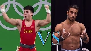 (Rio) Tian vs Rostami (85kg) Olympic Weightlifting 2016 (+World Record!)