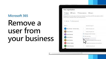 Remove a user from your business