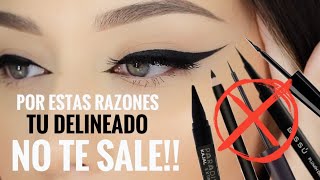 POR ESTAS RAZONES TU DELINEADO NO TE SALE ❌ SE CORRE Y NO TE DURA 😱 | Melina Quiroga Makeup