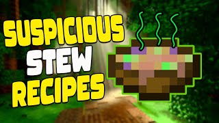 Suspicious stew recipes and effects | Minecraft 1.18