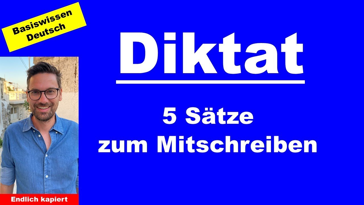 Update Rechtschreibung verbessern - Diktat - 5 Sätze zum Mitschreiben