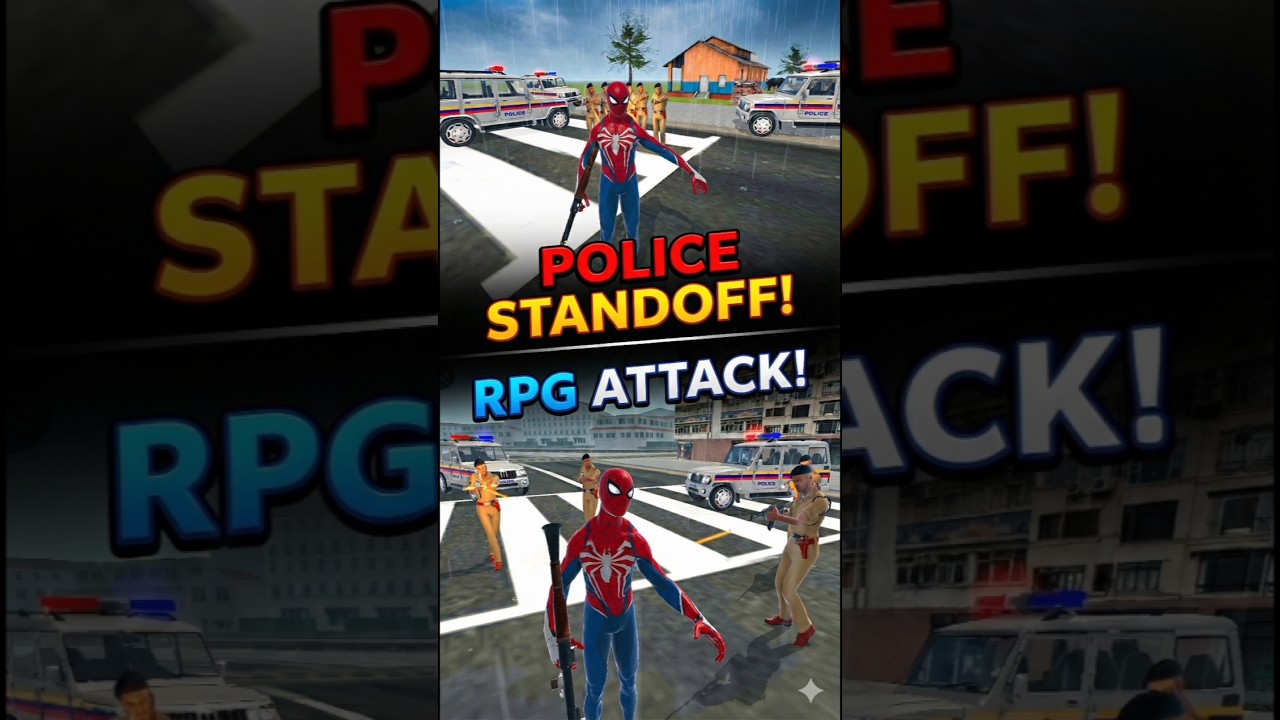 Spider-Man vs Indian Police: RPG Attack! 🚀💥 