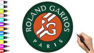 How to Draw Roland Garros Logo - The French Open