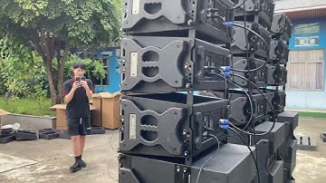 single 10 inch 2way line array speaker and single 18 inch subwoofer sound system T.I Pro Audio