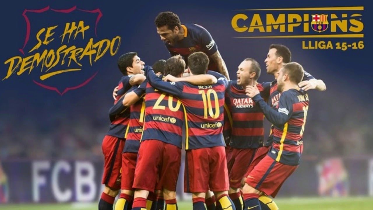 Resultado de imagen para barcelona campeon 2016 liga