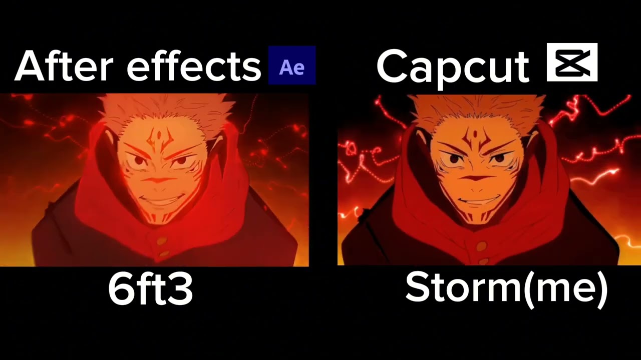 My capcut vs After effects | Devil eyes | Sukuna | Jujutsu kaisen | Remake @6ft3