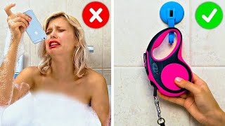 Bathroom Hacks To Help You In Any Situation || Useful Life Hacks For Your Bathroom