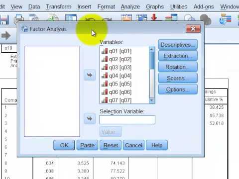 Exploratory Factor Analysis In Spss Example 01 Youtube
