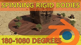 Spinning Rigid Body Test 180   1080 Degrees 60fps by Blender Rookie 242 views 4 months ago 3 minutes, 8 seconds