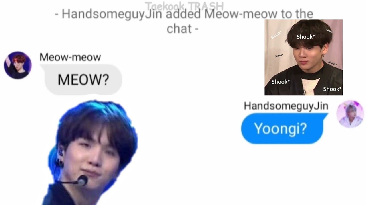 BTS Texts - When Yoongi Turned Into A Cat 🐱