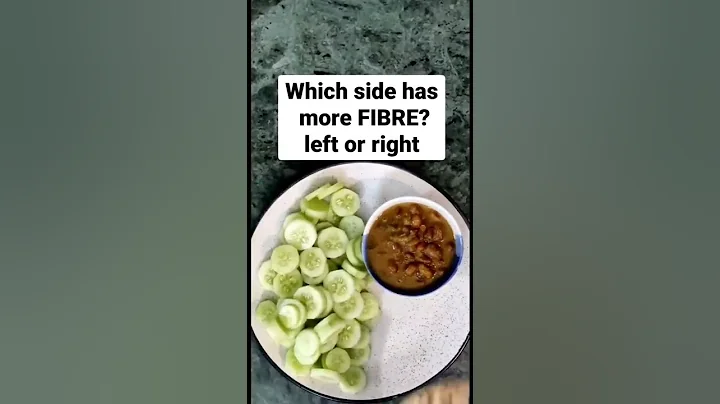 which side has more fibre cucumber 🥒 salad 🥗 or...