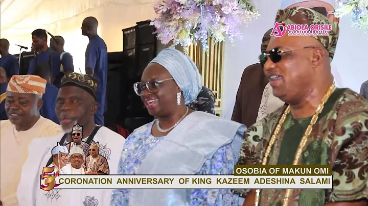 Arrival of the Deputy Governor of Ogun State Noimot Salako-Oyedele to the 5th coronation Anniversary