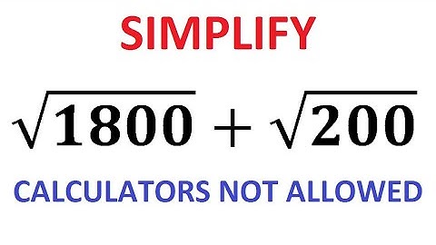 Simplify the Radical Expression Without Calculator | Math Rapper