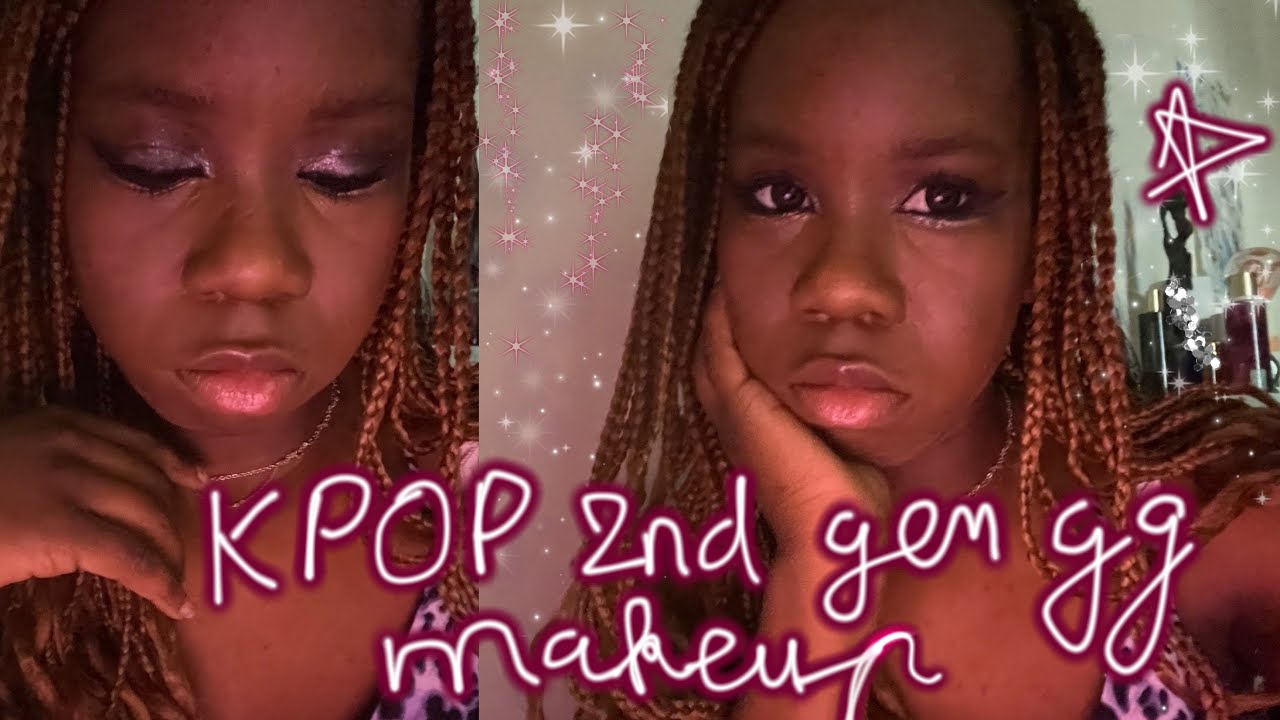 Trying kpop 2nd gen girlgroup makeup , 2010s vibe