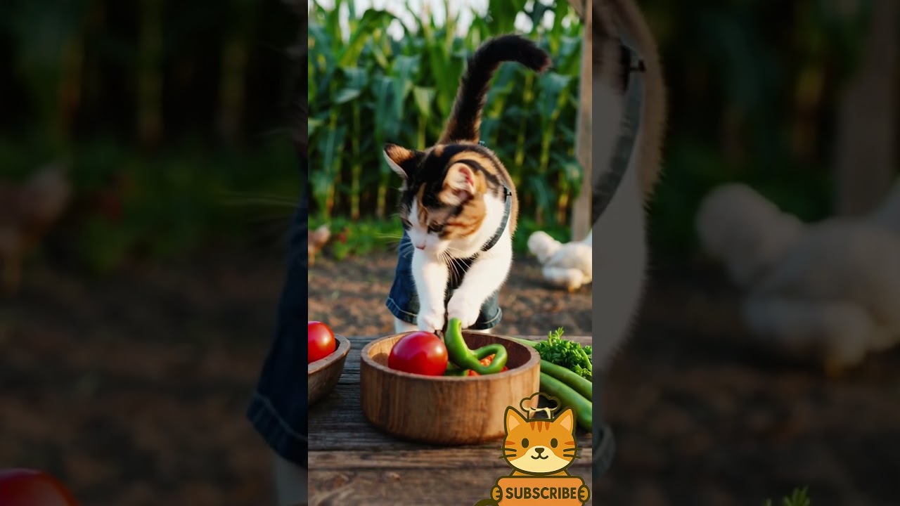 Cute Cats Love's Cooking
