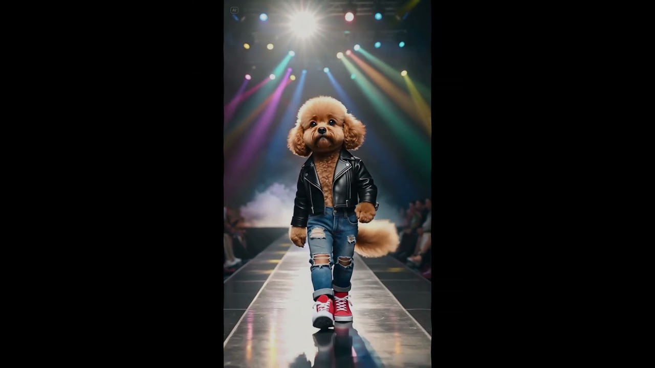 When pets start to walk the runway！😱⚡️