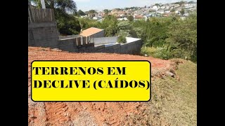 Que projeto fazer para TERRENO CAÍDOS (DECLIVE)? Vale a pena comprar?