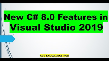 C# dot net-7 (New C# 8.0 Features in Visual Studio 2019)