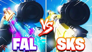 the NEW BUFFED SKS in WARZONE is Better than the FAL!?