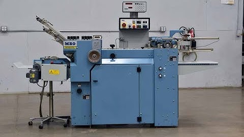 MBO B16 Pile Feed Paper Folder w/ Mobile Delivery