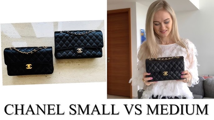 CHANEL SMALL CLASSIC FLAP VS MINI + Mod shots