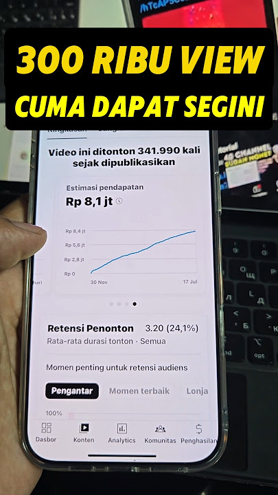 Bikin Kaget‼️Penghasilan Video Youtube 300 Ribu View‼️Gaji Youtube 2025