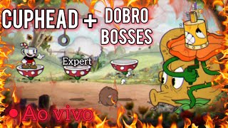CUPHEAD + BOSSES EM DOBRO AO VIVO. (DIA 1)