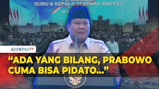Download Lagu Presiden Prabowo Tanggapi Dirinya Disebut Hanya Bisa Berpidato: Ini Baru Awal Perjuangan MP3 Download Lagu Presiden Prabowo Tanggapi Dirinya Disebut Hanya Bisa Berpidato: Ini Baru Awal Perjuangan MP3