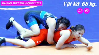 Vật Nữ Women Wrestling - 2 Trận Đầu Hạng 68 Kg Xinh Như Hoa Hậu