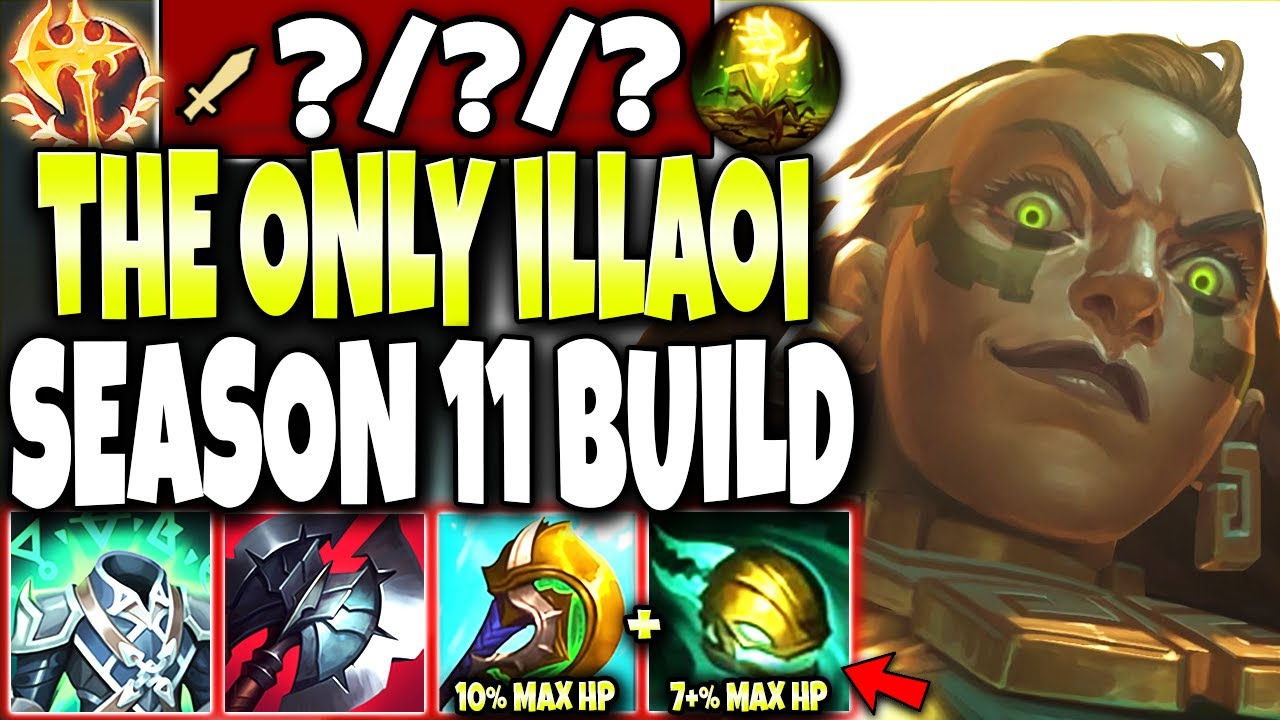 This is the ONLY ILLAOI Season 11 Build you need ~ 17%+ MAX HP DMG per W 🔥 LoL Illaoi Gameplay -