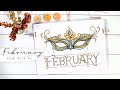 FEBRUARY 2021 Plan With Me // Bullet Journal Monthly Setup