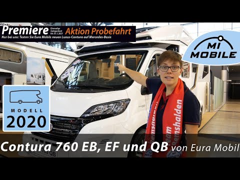 #057 - Eura Mobil Contura 760 EB, EF und QB - Premiere auf der CMT 2020 - mit Alko Fahrwerk Serie thumbnail